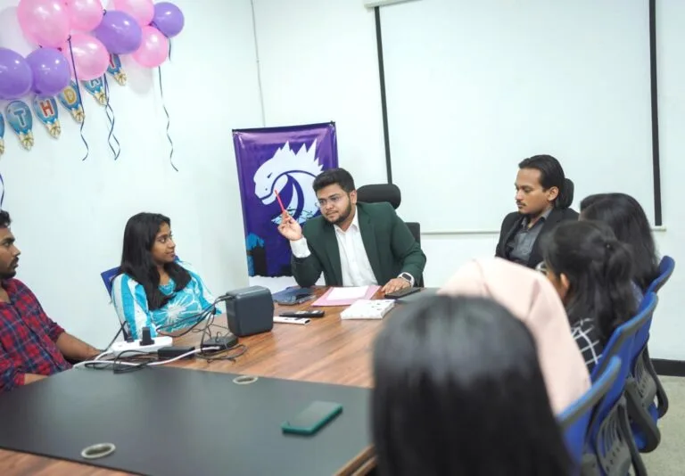Codezela team in a working meeting